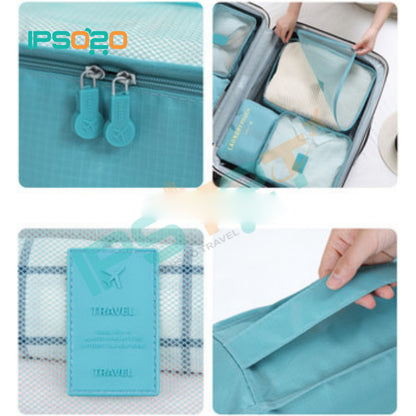 7 in 1 Travel Set Luggage Organiser Bag Pouch (Storage Bag / 6+1 pcs)