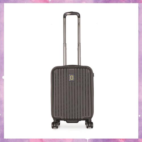 National Geographic Track Trolley S [ABS Hardcase Luggage/Suitcase, Aluminum trolley system with push button, TSA lock,Four double spinner wheels]
