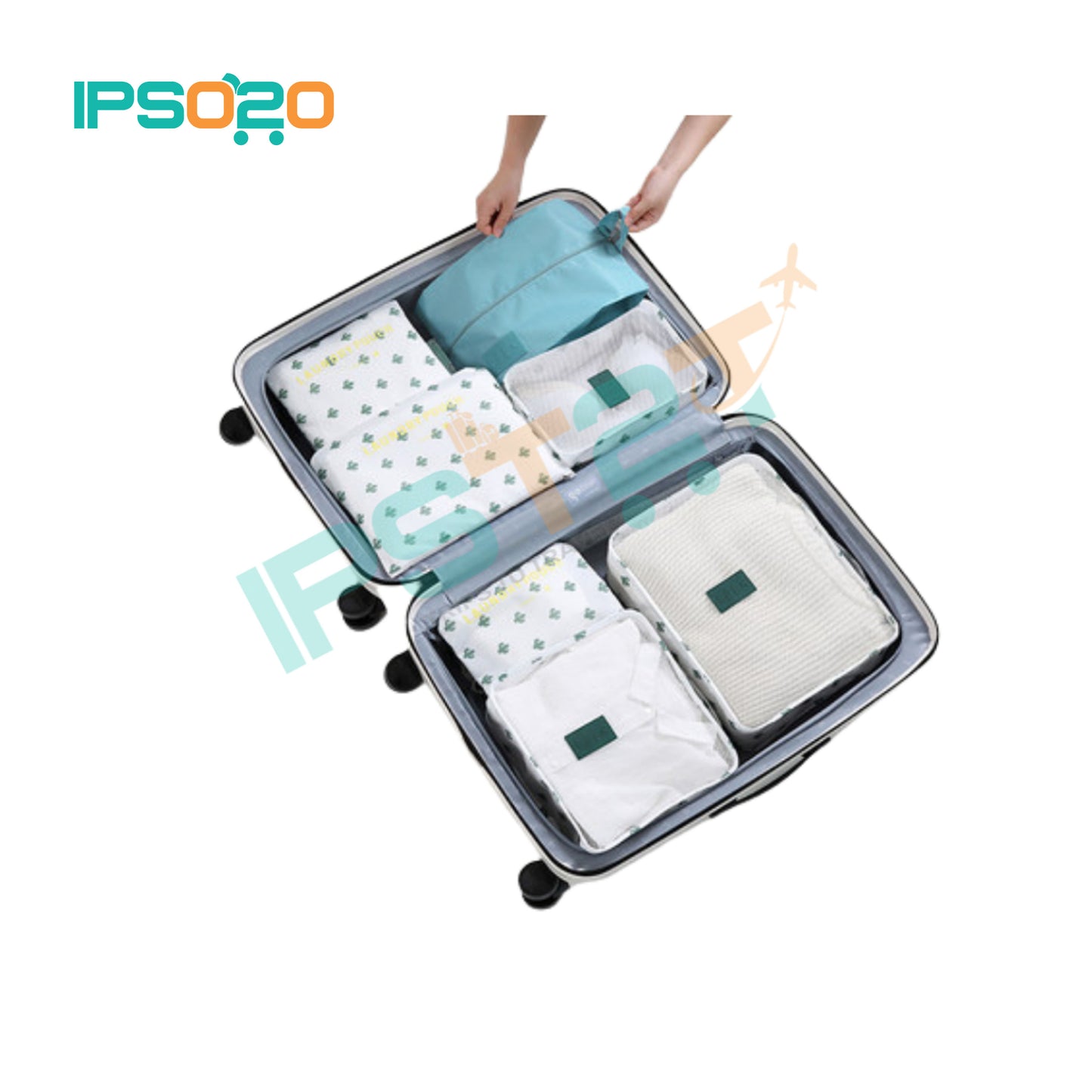 7 in 1 Travel Set Luggage Organiser Bag Pouch (Storage Bag / 6+1 pcs)