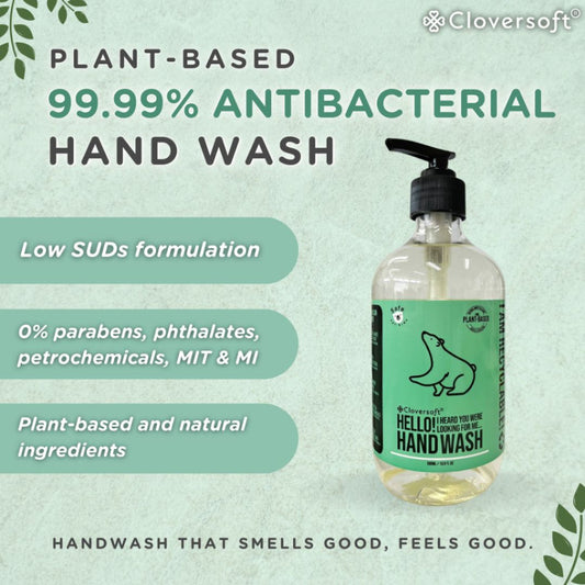 CLOVERSOFT 99.99% Antibacterial Hand Wash