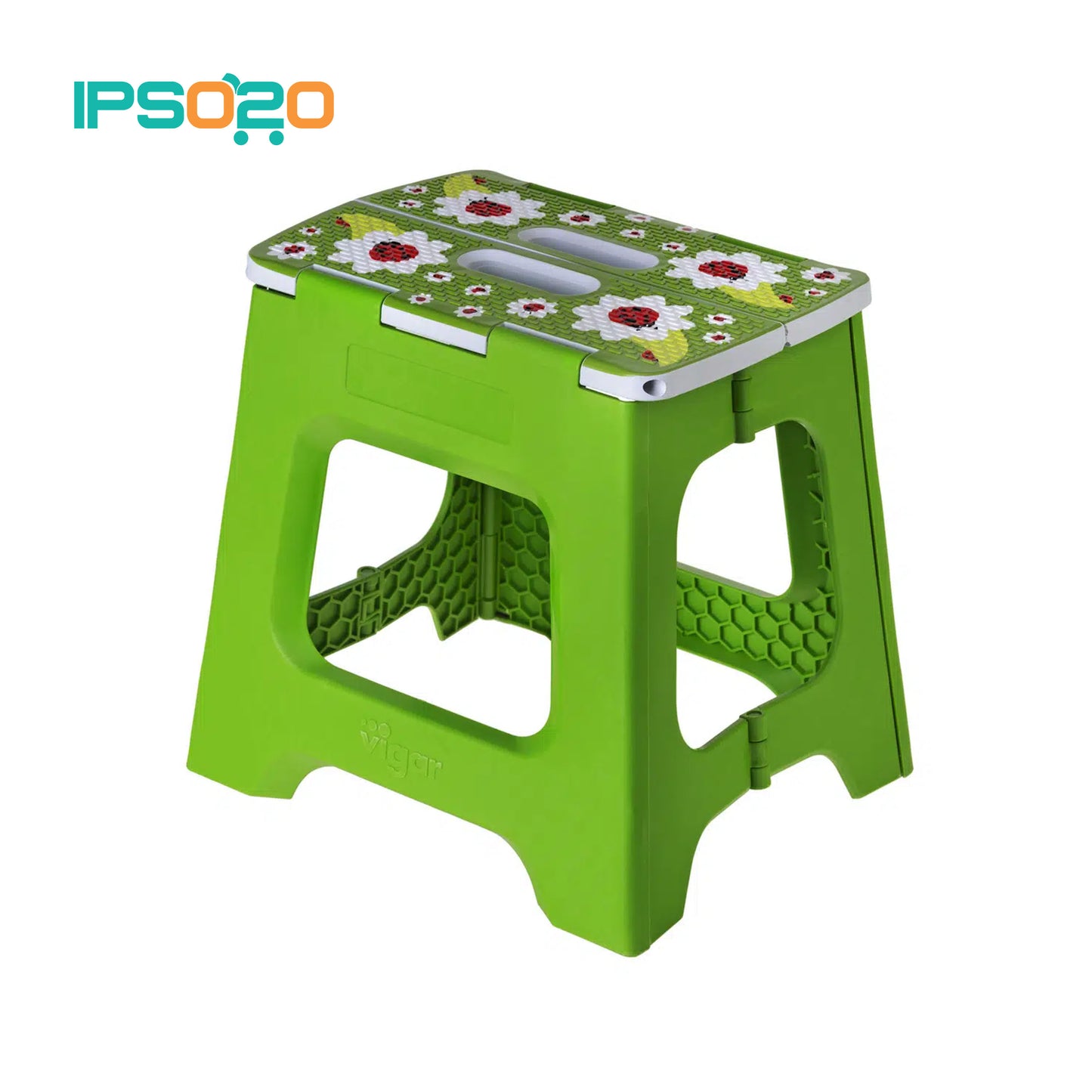 VIGAR Compact Ladybug On Top Foldable Stool - 32cm
