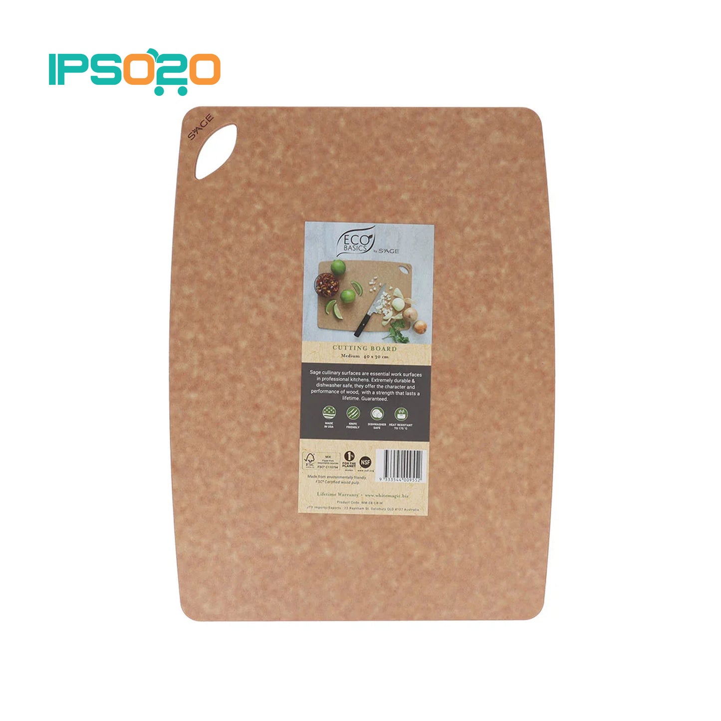 Eco Basics Natural Cutting Board