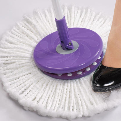 White Magic Spin Mop Microfibre Mop Head [ 40 cm in diameter , Made from 8000 strands of microfibre , Made in Taiwan ]