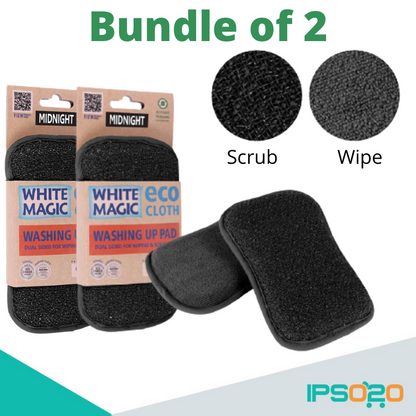 [ Bundle of 2 ] White Magic Dishwashing Sponge Washing Up Pad