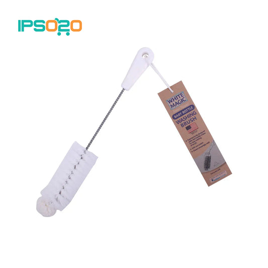 WHITE MAGIC Foam Tipped Baby Bottle Washing Brush