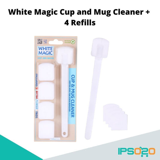 White Magic Cup and Mug Cleaner + 4 Refills