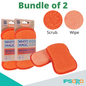 [ Bundle of 2 ] White Magic Dishwashing Sponge Washing Up Pad