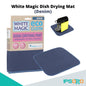 White Magic Dish Drying Mat [Absorbent , Hygienic , Antibacterial Microfibre] 45cm x 40cm