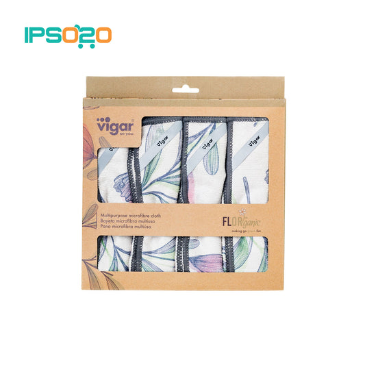 VIGAR Florganic Microfibre Cloth - 4pc