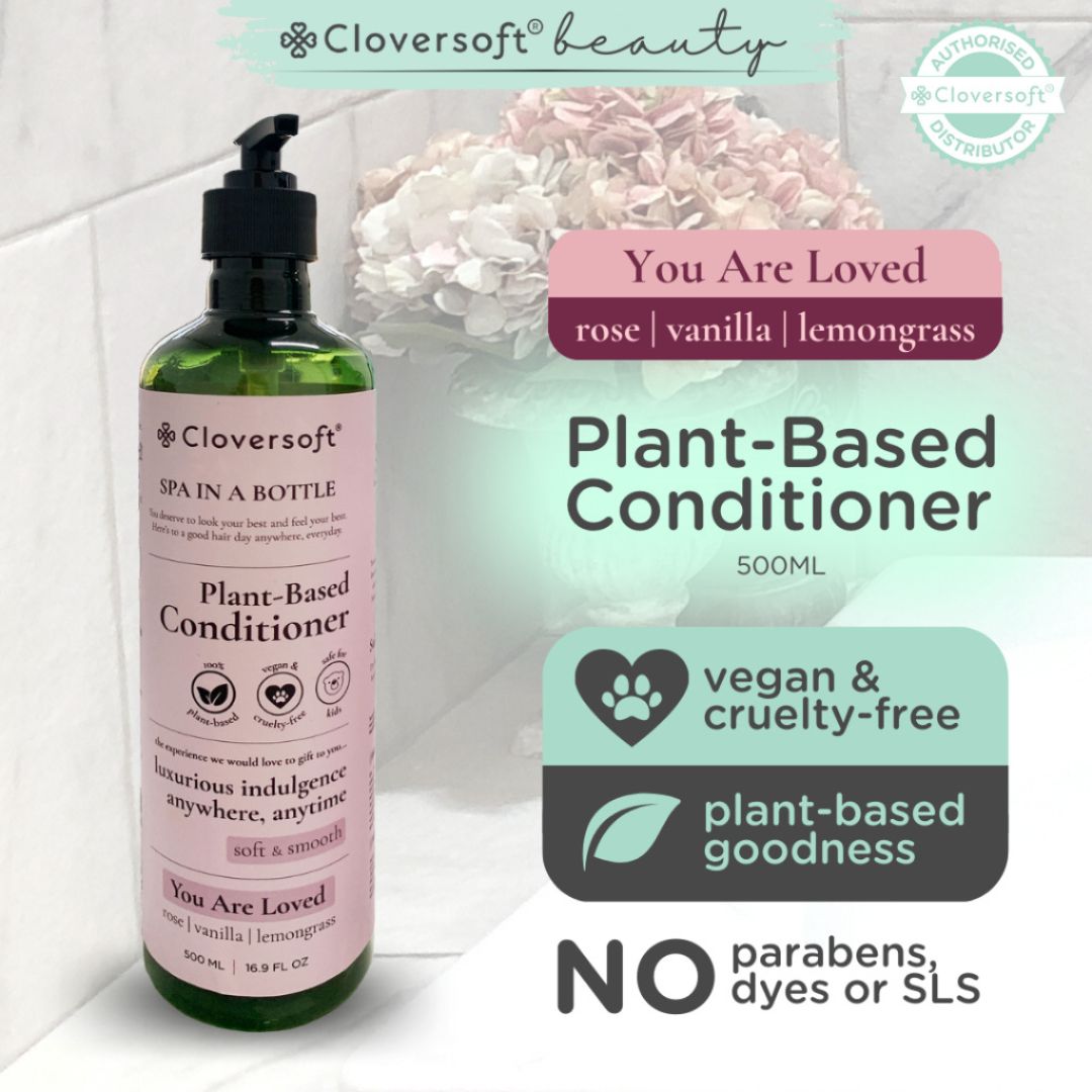 CLOVERSOFT Plant Based Soft and Smooth Tranquility Conditioner (500ml)