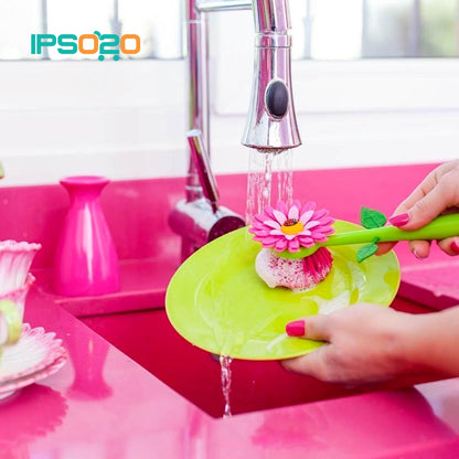 VIGAR Flower Power Dish Brush with Vase