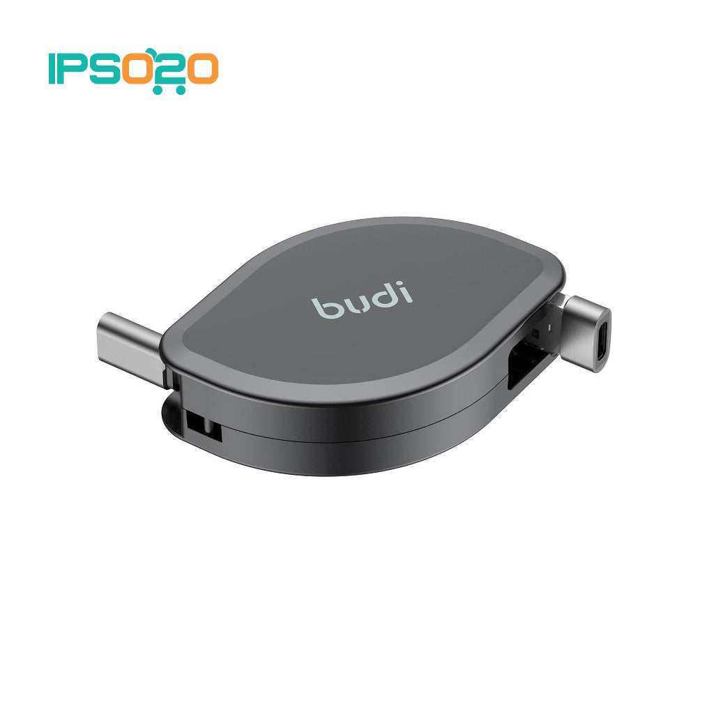 BUDI 4-in-1 Charge / Sync Cable PD 65W / 20W Retractable