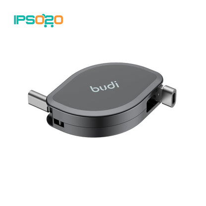 BUDI 4-in-1 Charge / Sync Cable PD 65W / 20W Retractable