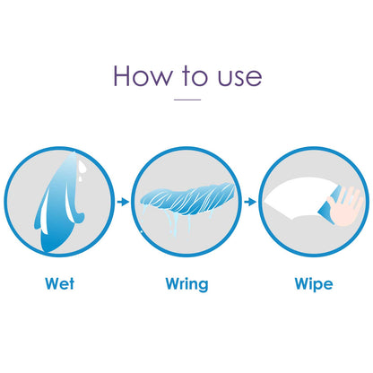 White Magic General Purpose Microfiber Cleaning Eco Cloth / No Detergent Needed / With Water ONLY / IPSo2o