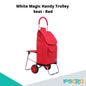 White Magic Handy Trolley Seat with two wheels 45L
