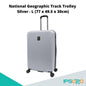 National Geographic Track Trolley L [ABS Hardcase Luggage/Suitcase, Aluminum trolley system with push button, TSA lock,Four double spinner wheels]
