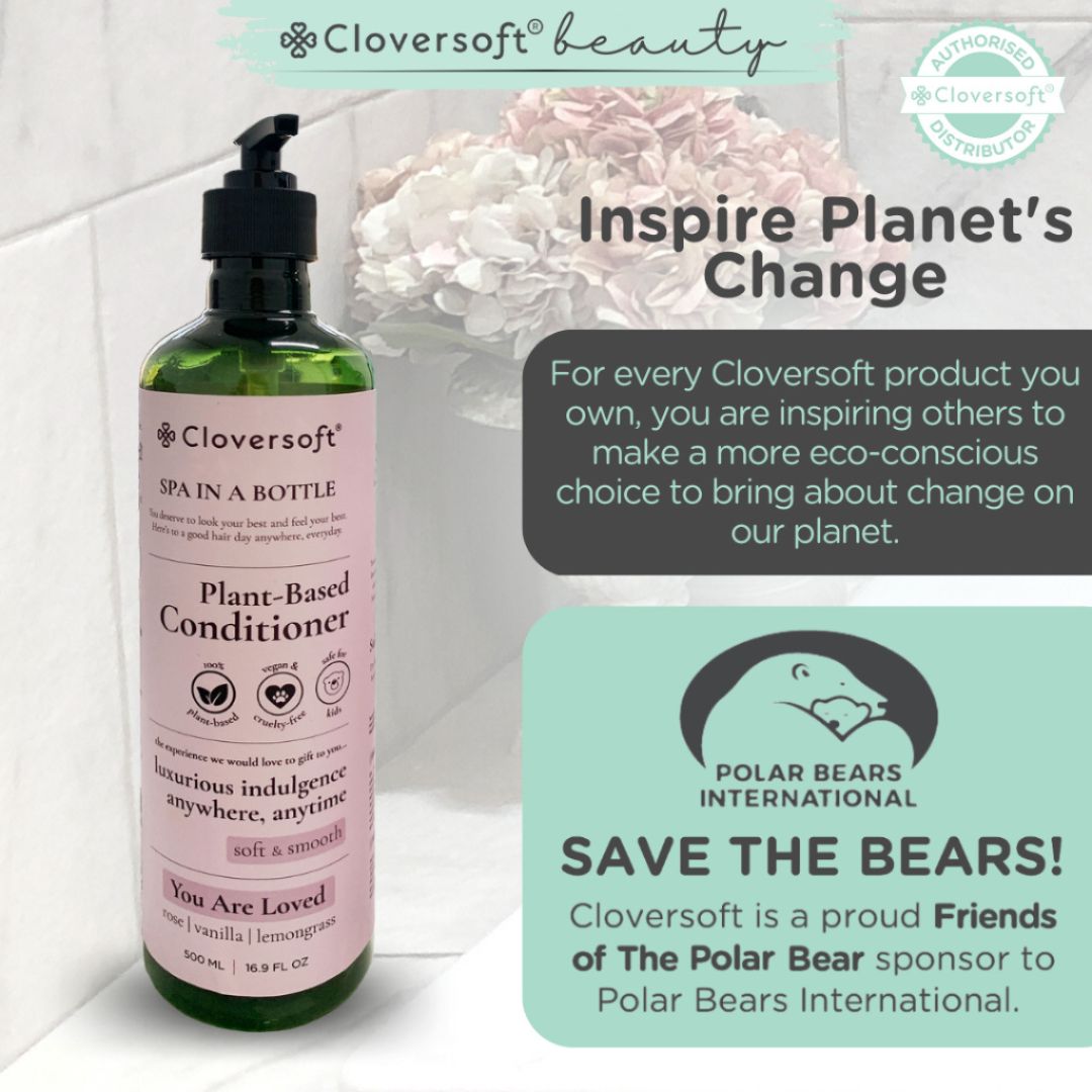 CLOVERSOFT Plant Based Soft and Smooth Tranquility Conditioner (500ml)