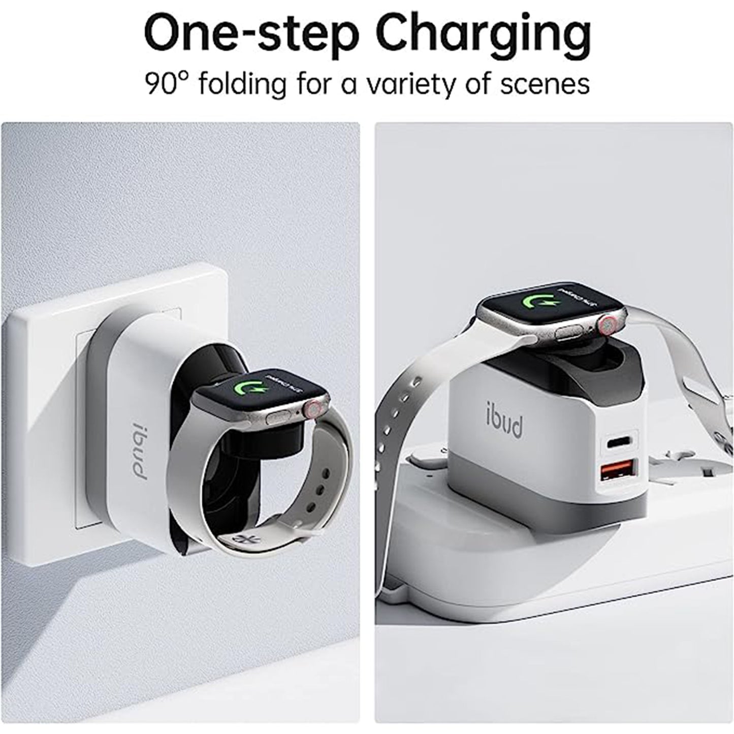 BUDI 20W USB-C PD+QC3.0 Apple Watch Wireless Charger