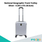 National Geographic Track Trolley S [ABS Hardcase Luggage/Suitcase, Aluminum trolley system with push button, TSA lock,Four double spinner wheels]