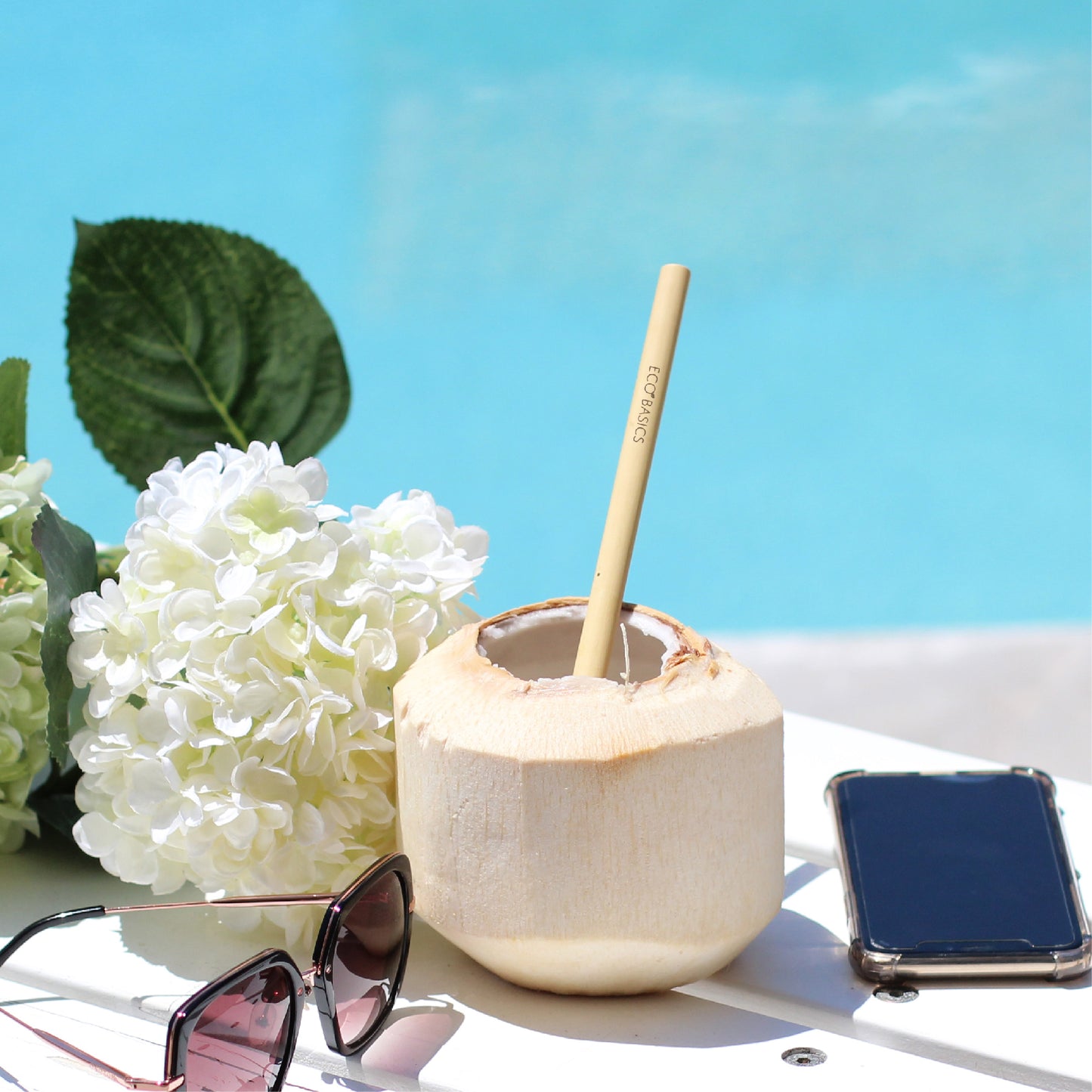 Reusable Bamboo Straw – single