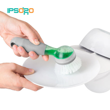 VIGAR Rengo Soap Dispensing Grey Dish Brush
