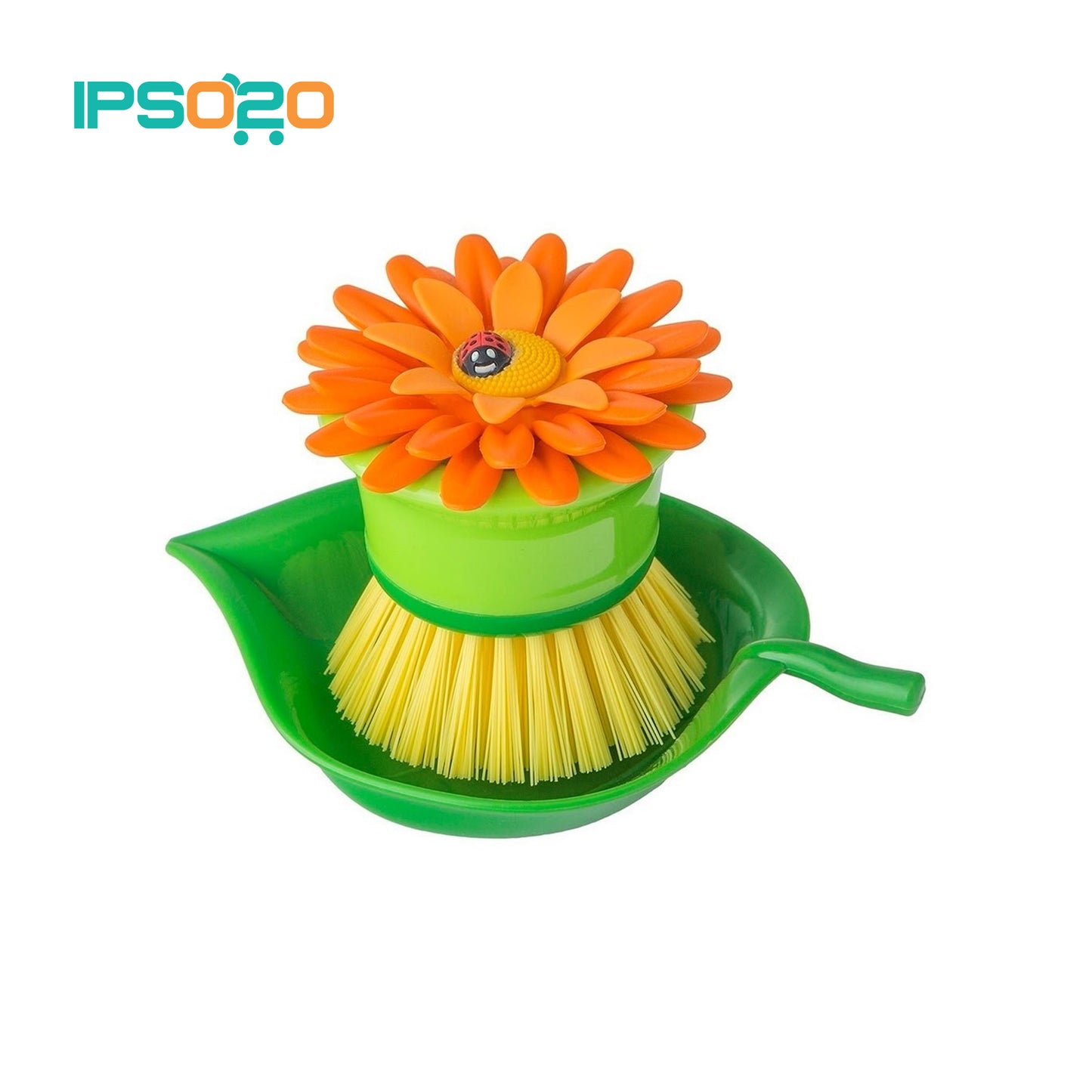 VIGAR Flower Power Palm Dish Brush with Holder
