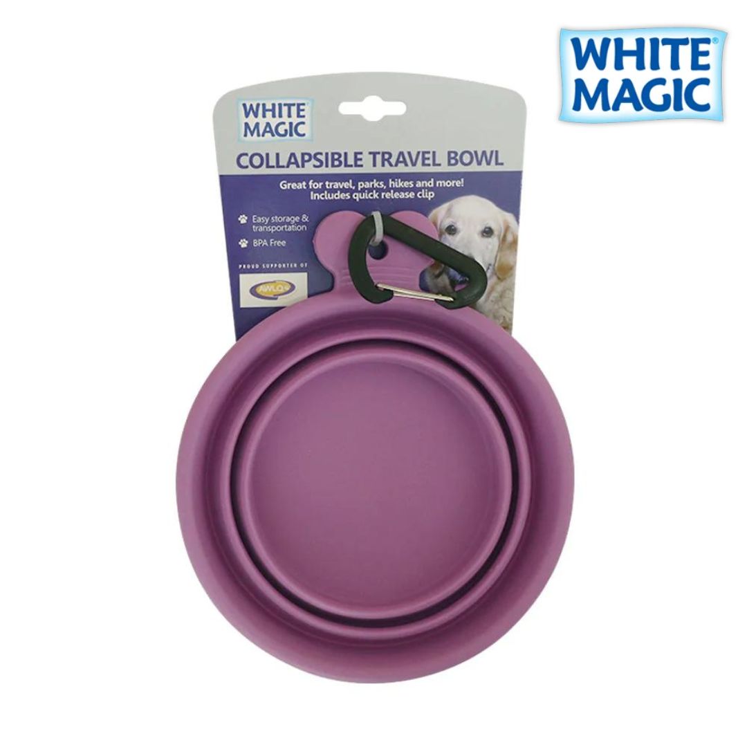 WHITE MAGIC Collapsible Travel Bowl