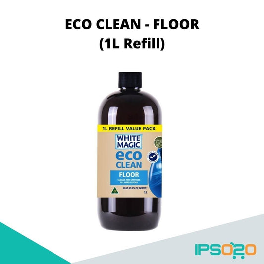 White Magic Eco Clean - Floor [ Palm Oil Free / Chlorine Free / Ammonia Free / Made with Australian Tea Tree and Eucalyptus Oil / Made in Australia - Australian Grown Ingredients Kills 99.9% of Bacteria (Proven by Testing conducted by Silliker) ]