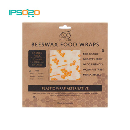 Eco Basics Beeswax Food Wraps - Family Pack