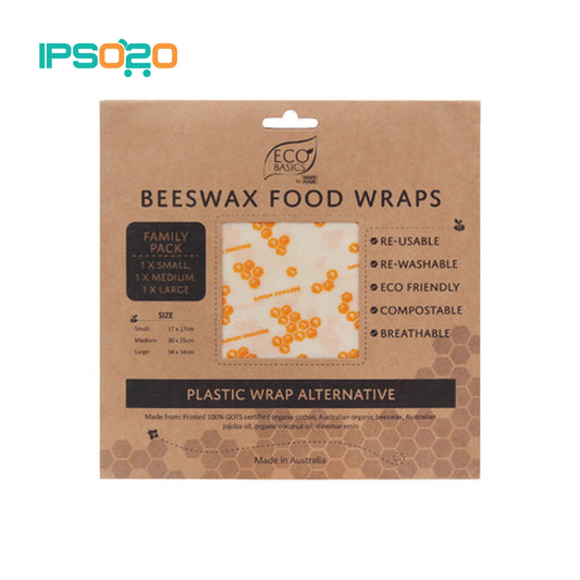 Eco Basics Beeswax Food Wraps - Family Pack