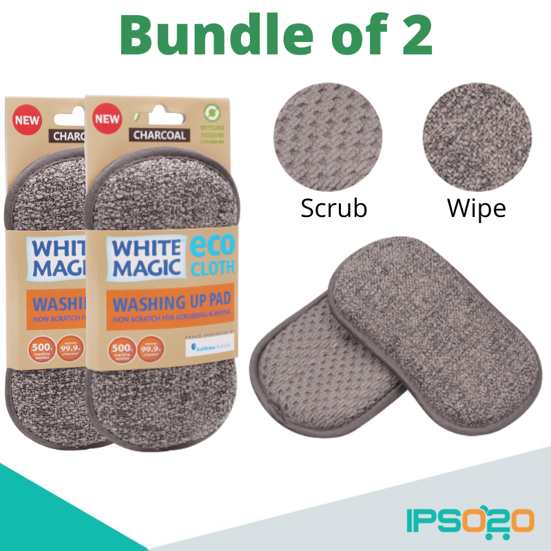 [ Bundle of 2 ] White Magic Dishwashing Sponge Washing Up Pad