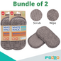 [ Bundle of 2 ] White Magic Dishwashing Sponge Washing Up Pad