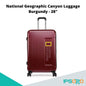 National Geographic Canyon 28  Trolley Luggage with TSA lock, Four double spinner wheels, U-shaped divider with zipped pocket, Expandable, Anti-theft zippers