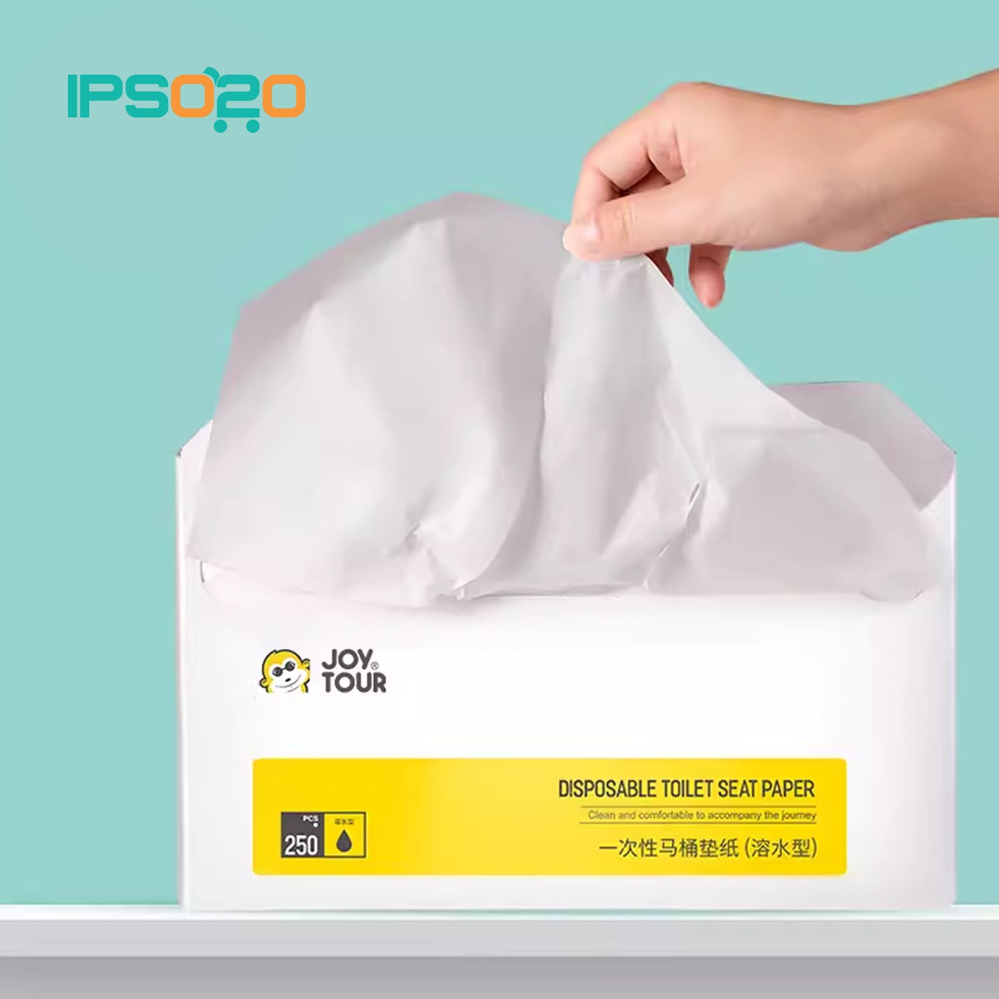 JOYTOUR Disposable Toilet Seat Paper - 250 pcs pack
