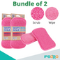 [ Bundle of 2 ] White Magic Dishwashing Sponge Washing Up Pad