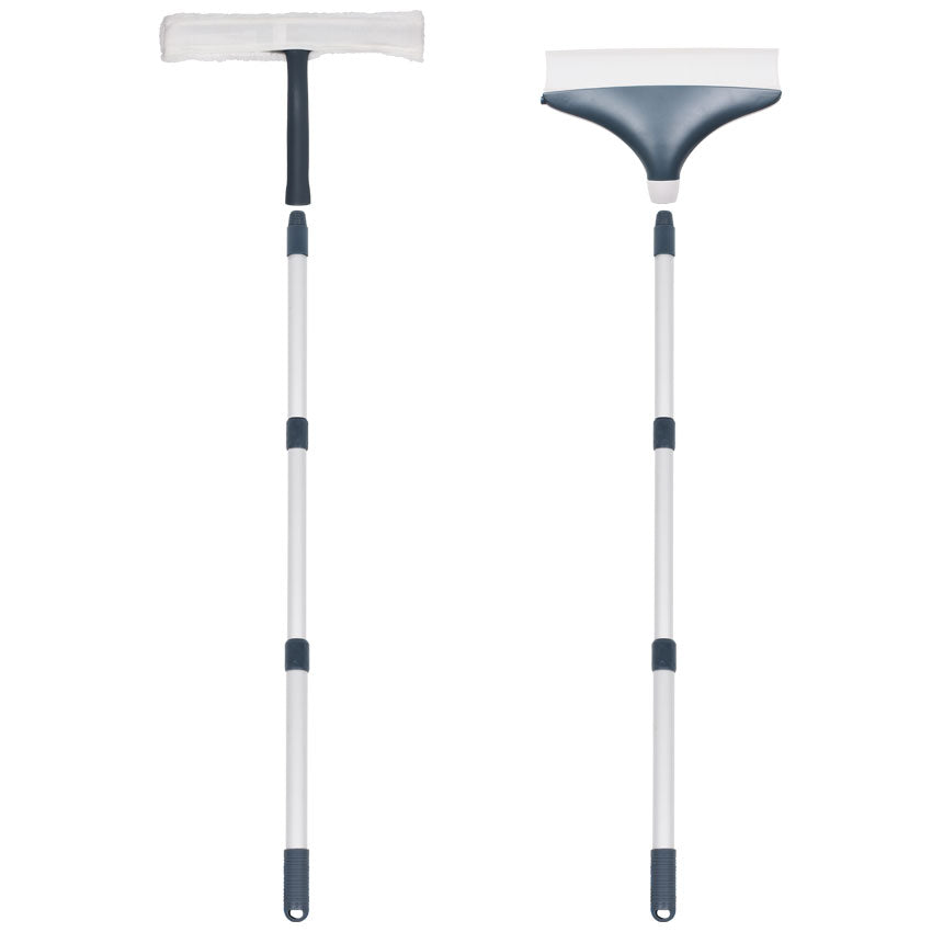 White Magic Window Blade Extension Handle [ Invented and Patented in Germany / Lightweight and Telescopic for easy storage / Cleaning Window / Cleaner ]