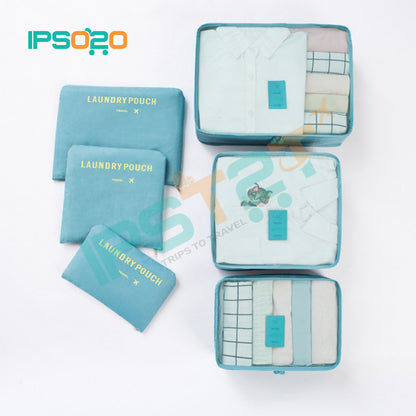 7 in 1 Travel Set Luggage Organiser Bag Pouch (Storage Bag / 6+1 pcs)