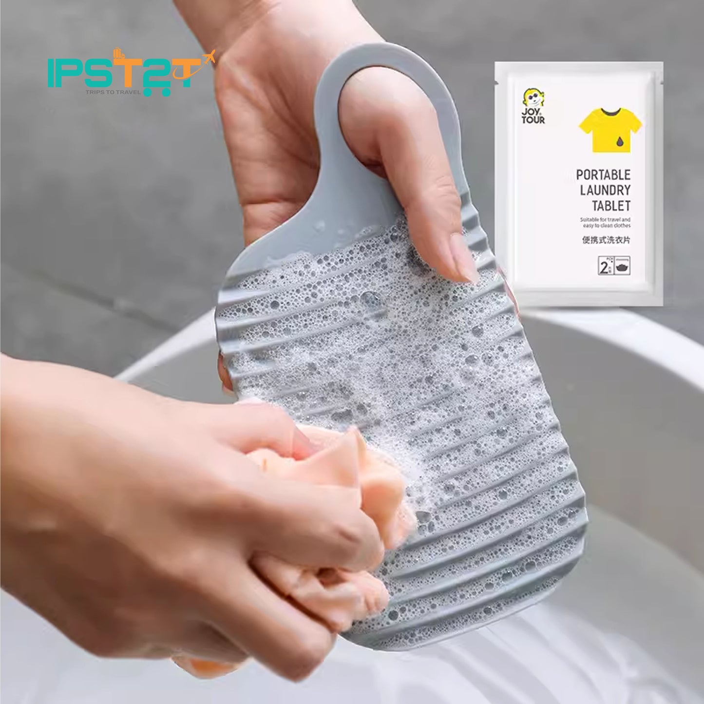 JoyTour Travel Mini Portable Laundry Board & Tablet