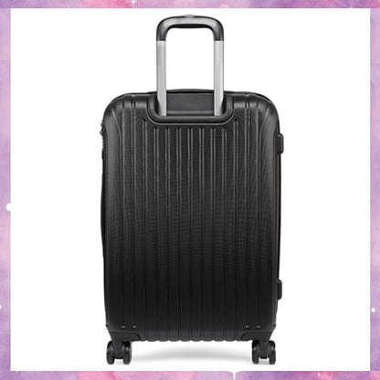 National Geographic Track Trolley M [ABS Hardcase Luggage/Suitcase, Aluminum trolley system with push button, TSA lock, Four double spinner wheels]