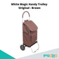 White Magic Handy Trolley Original two wheels 40L [stainless steel dolly , detachable bag]