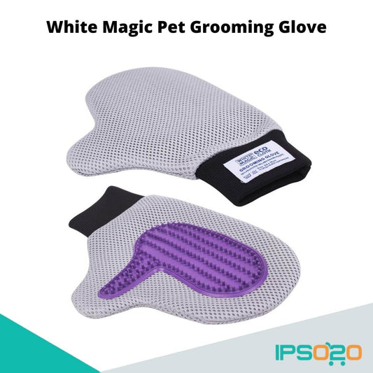 WHITE MAGIC Pet Grooming Glove