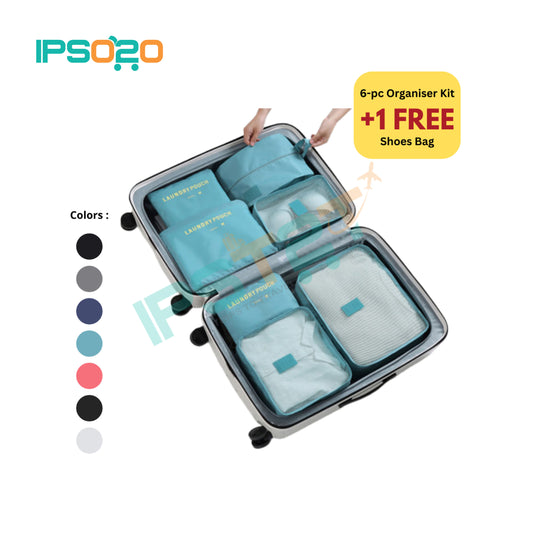 7 in 1 Travel Set Luggage Organiser Bag Pouch (Storage Bag / 6+1 pcs)