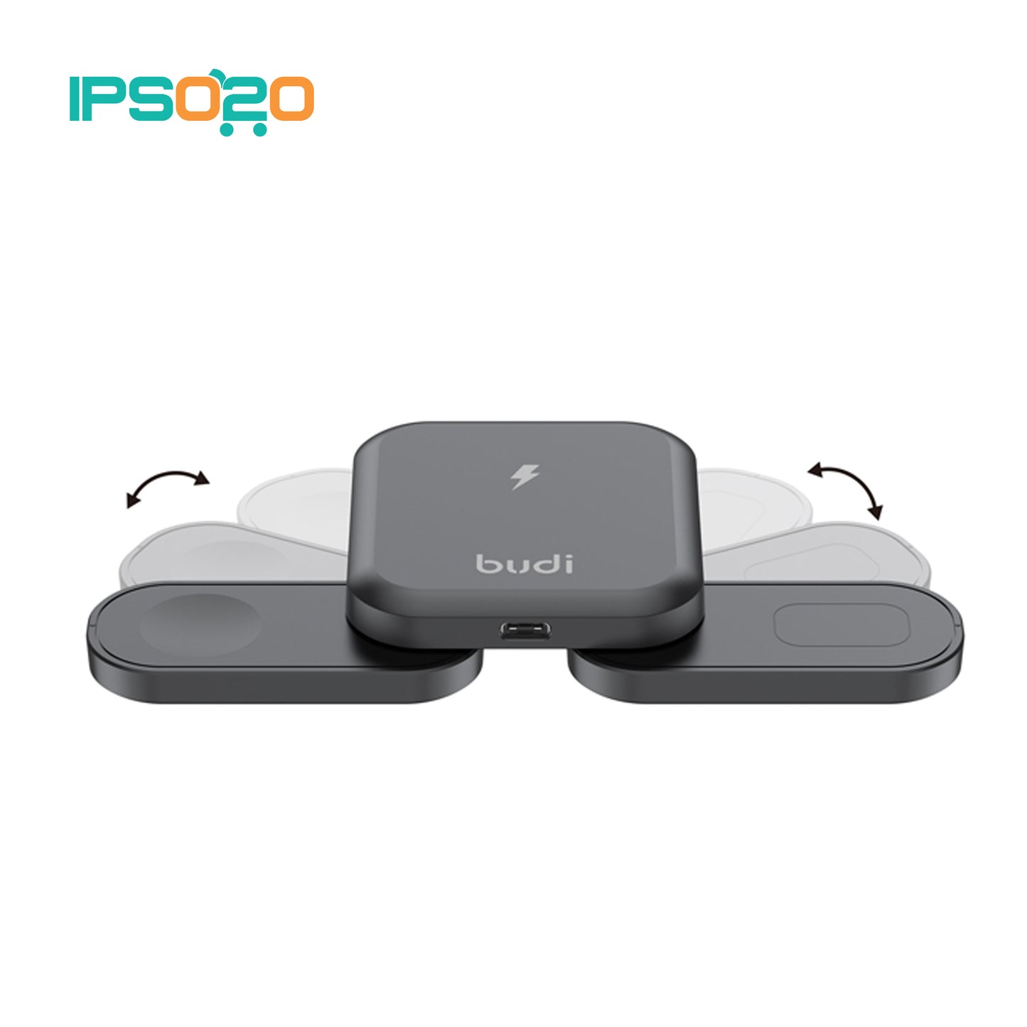 BUDI 3in1 Foldable Magnetic MAGSAFE 20w Wireless Charger Iphone Watch/Airpods