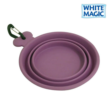 WHITE MAGIC Collapsible Travel Bowl