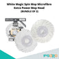 White Magic Spin Mop Microfibre Extra Power Mop Head [ Made in Taiwan ]