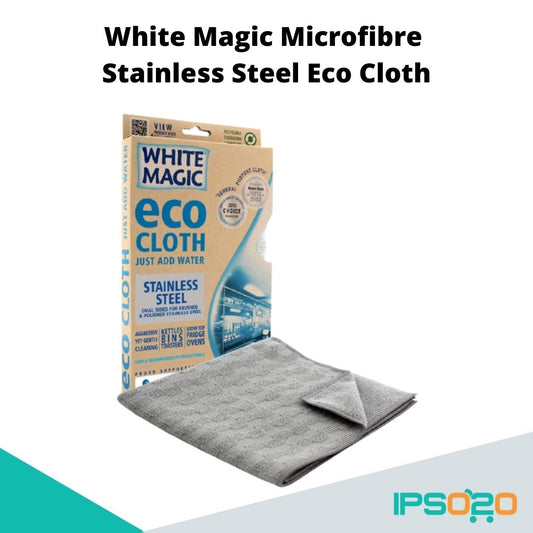 White Magic Microfibre Stainless Steel Eco Cloth easy cleaning / Use water only