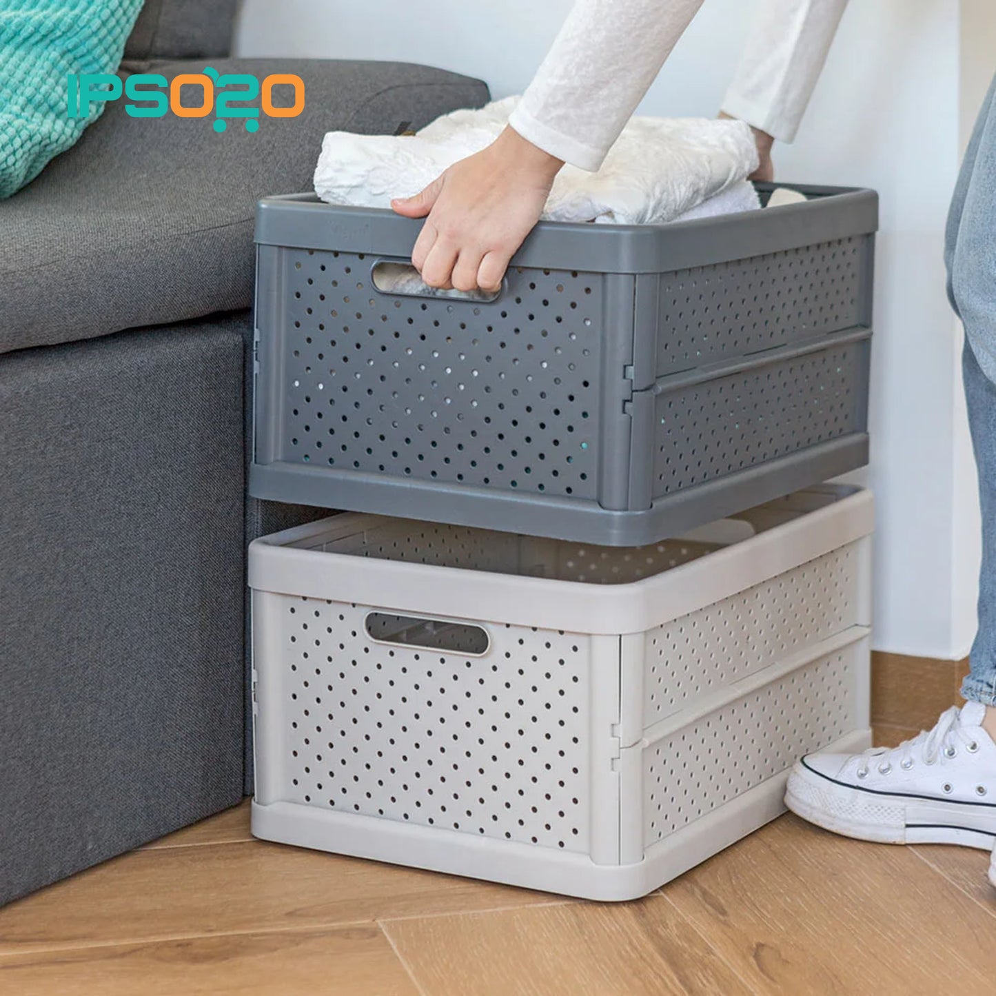 VIGAR Compact Foldable Crate - 11.3L