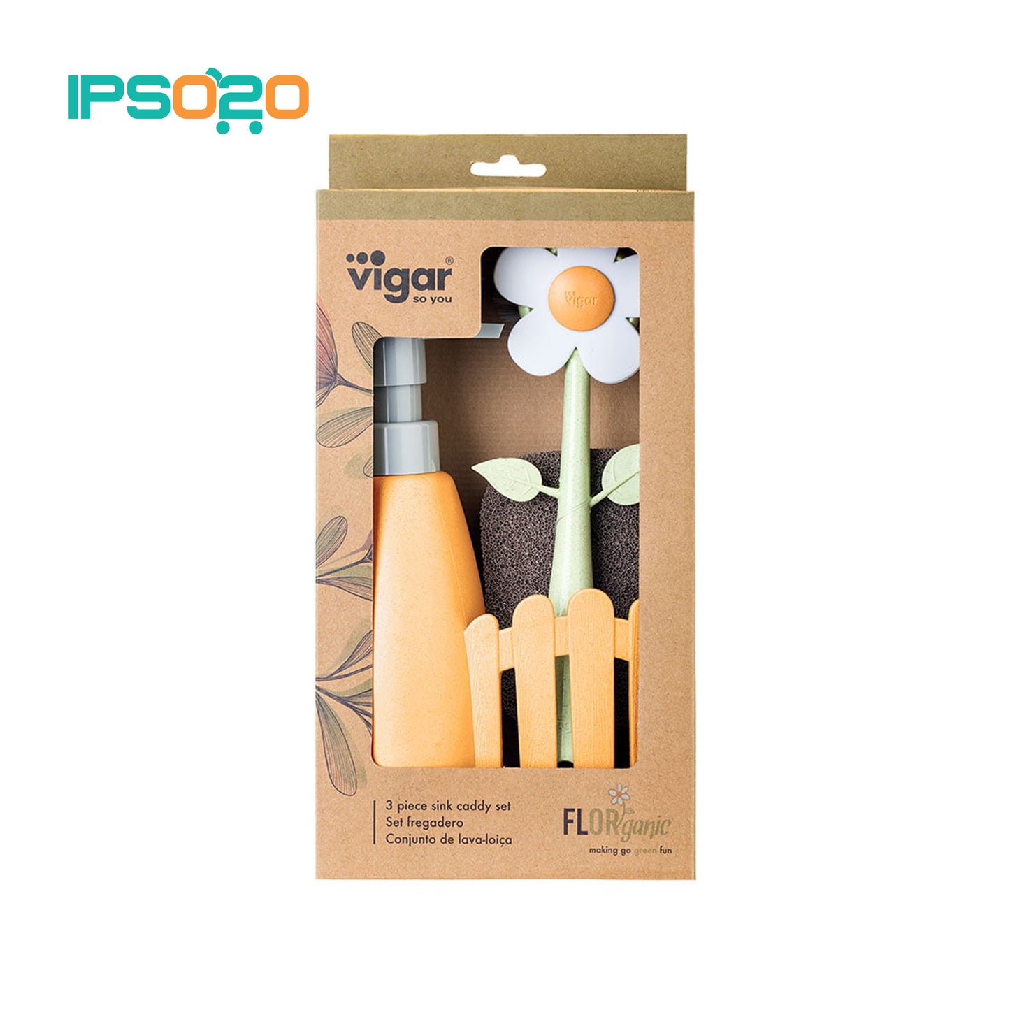 VIGAR Florganic Sink Caddy Set + Dispenser