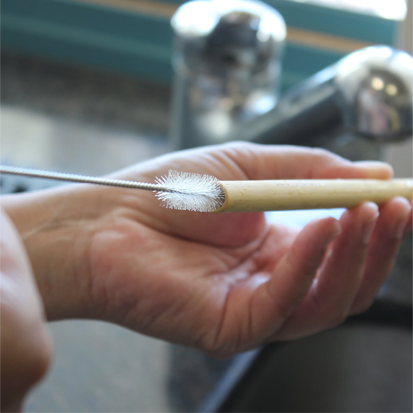 Reusable Bamboo Straw – single