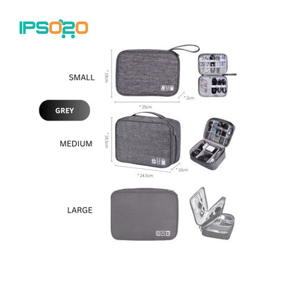 Electronic Digital Gadget Cable Organizer Accessories Travel Bag